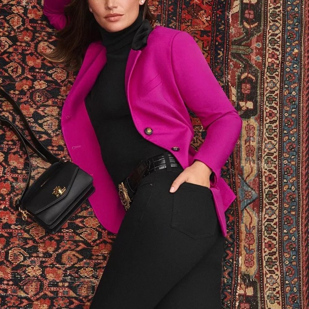Lauren Ralph Lauren Wool Crepe Blazer - Picture 3 of 11